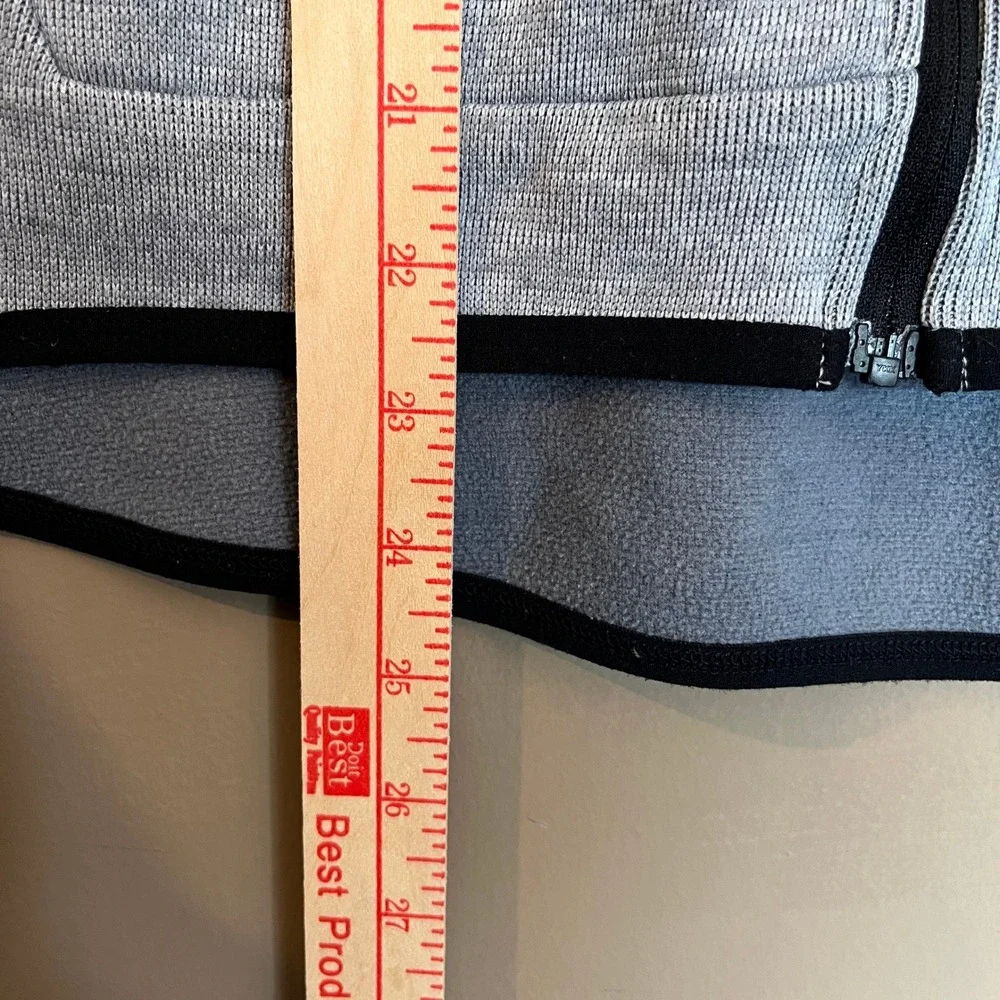 Nike Dri-FIT Womens Full Zip Hoodie Gray Heathered Scuba Neck Jacket M